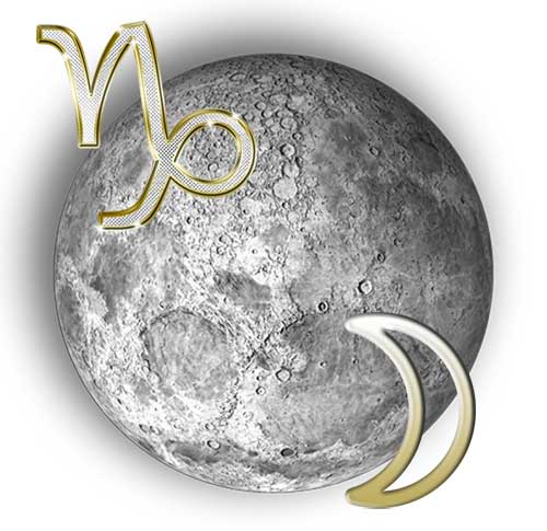 The moon in the sign of Capricorn