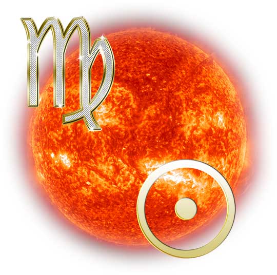 Sun in the sign of Virgo