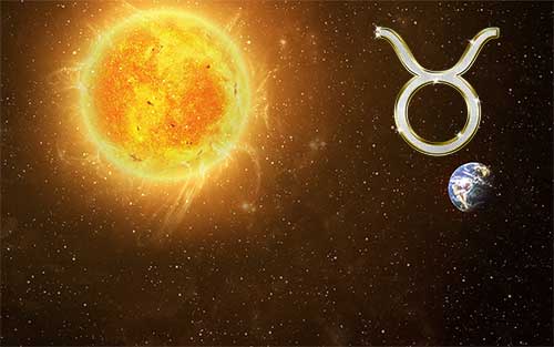 Sun in the sign of Taurus