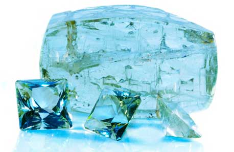 Aquamarine stone photo