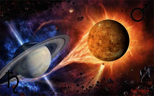 Mars - Saturn conjunction
